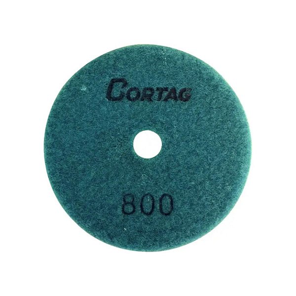 Disco Diamantado para Polimento Seco/Úmido 100mm G800 Cortag