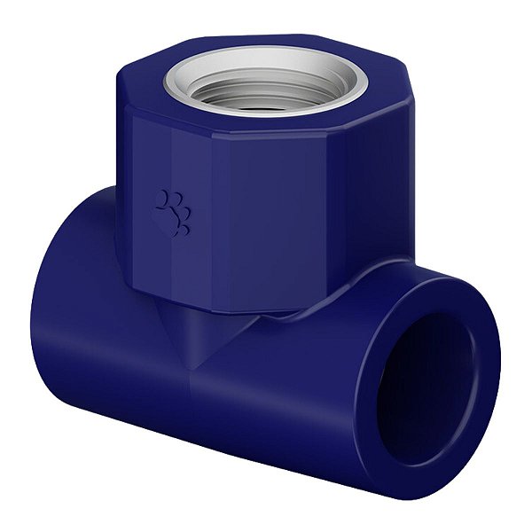 Tê Rosca Central Fêmea Industrial PPR 25MM x 1/2" 22314521 Tigre