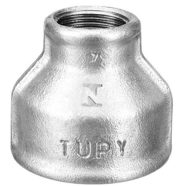 Luva de Redução Galvanizada 3/4 X 1/2" Tupy