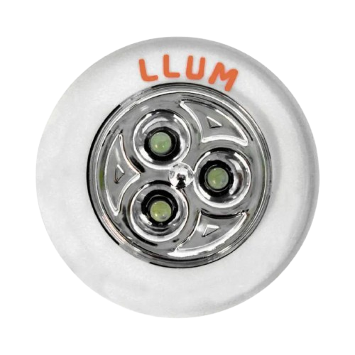 Llum Led Luminaria Button 3leds 0,3w Branco LDBT3BC Bronzearte