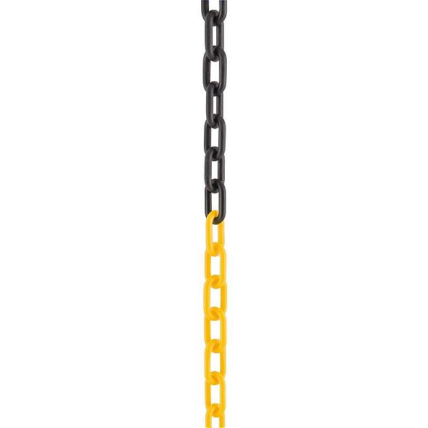 Corrente Plástica 6MM 10M Amarela/Preta Vonder