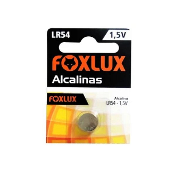 Bateria Alcalina 1,5V LR54 Unid. 95.18 Foxlux