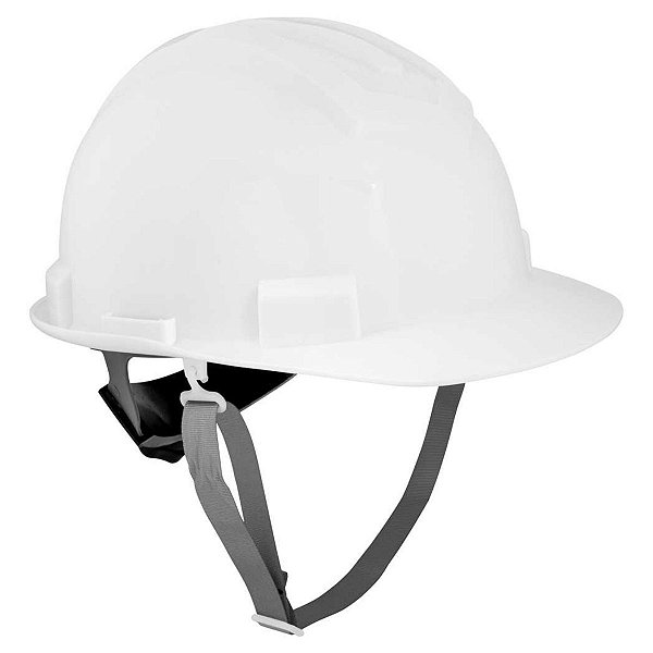 Capacete Aba Frontal com Jugular e Suspensão com Catrata Branco Vonder