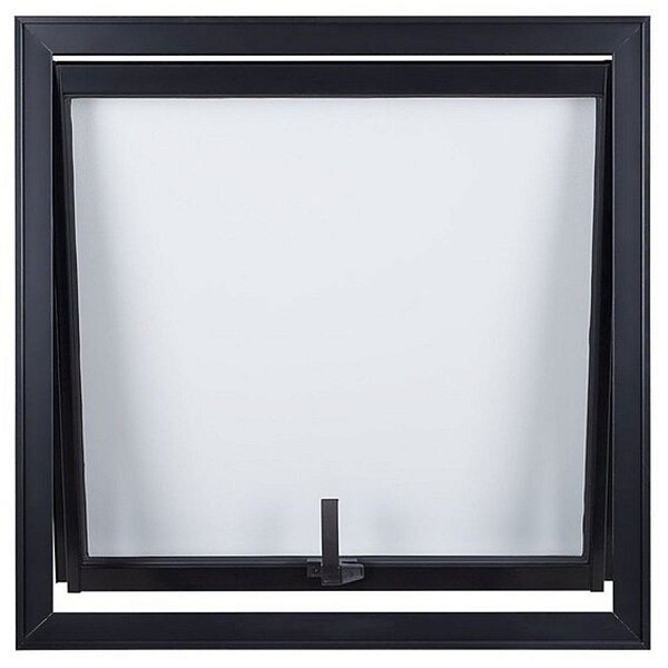 Vitrô Maxim-Ar 80x60 Alumínio Preto VMBOR 6052 Esquadrisul