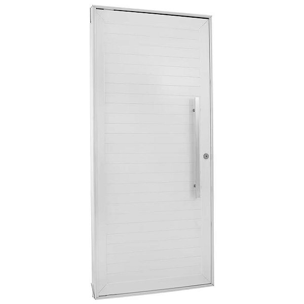 Porta Lambril Pivotante 220x100 Esquerda Alumínio Branco 5978 Esquadrisul