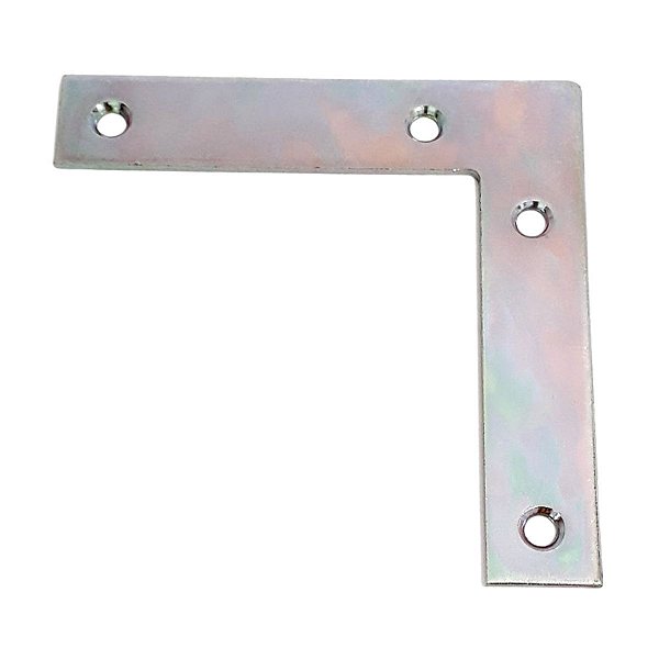 Placa Angular de Junção 20x100x2MM Aço Galvanizado 660-310 Minubras