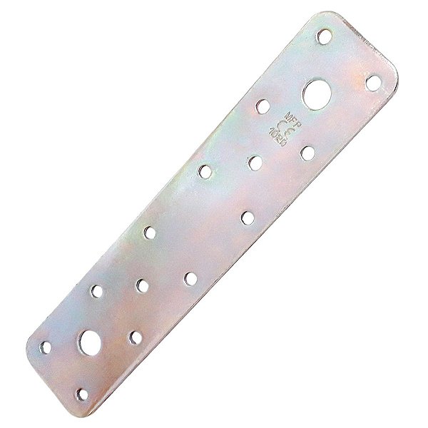 Placa Reta de Junção 40x180x2,65MM Aço Galvanizado N868 Minubras