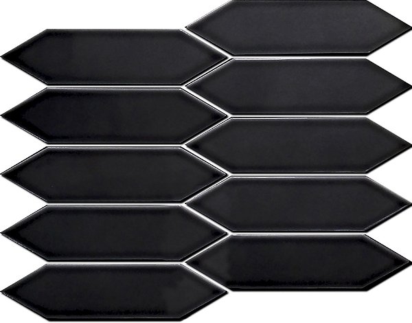 Porcelanato 25,7X31,3 Mc Six Black 61544 Portinari