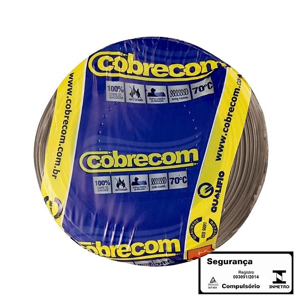 Cabo Flexível 6,0mm Marrom Blister C/50mCobrecom