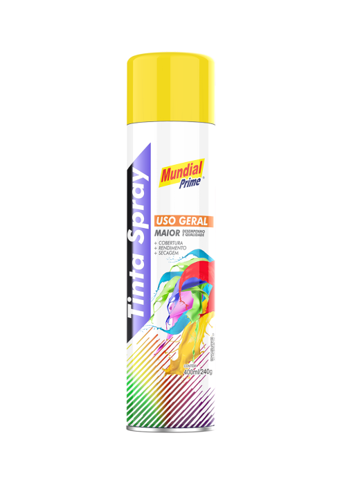 Spray Uso Geral Amarelo 400ML AE01000086 Mundial