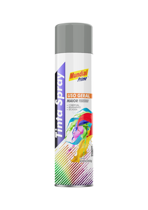 Spray Uso Geral Cinza Médio 400ML AE01000095 Mundial