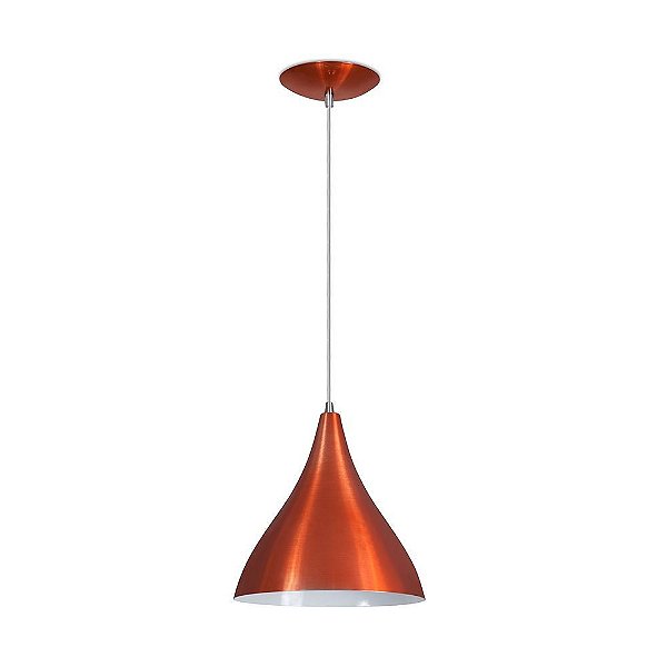 Pendente Jacarta Light 1 Lâmpada E-27 Cobreado Kin