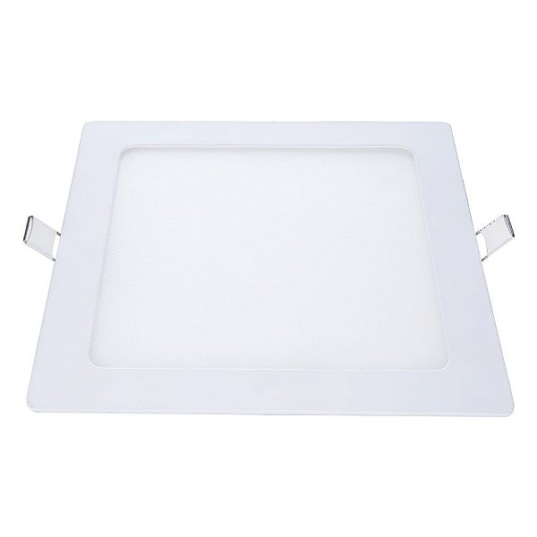 Painel LED de Embutir Quadrado 12W 6500K Luz Branca Bivolt Avant