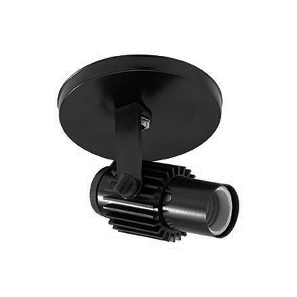 Spot Aletado 1 Lâmpada E-27 Preto Kin Light