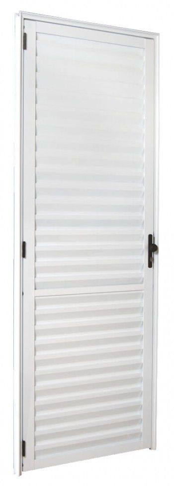 Porta Palheta em Alumínio Branco 210x70 Esquerda 5715 Esquadrisul