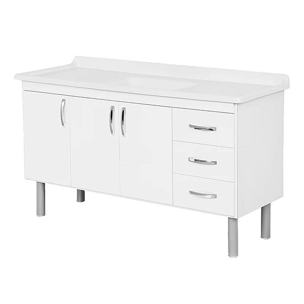 Gabinete de Cozinha Tóquio 1,50M Branco 539402 Rorato