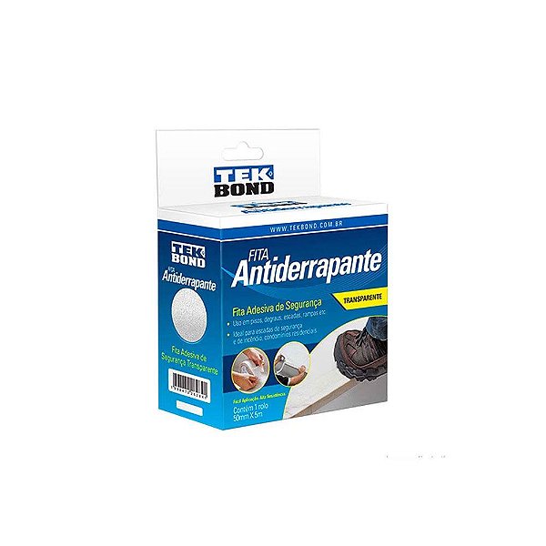 Fita Antiderrapante 50mm x 5m Transparente Tekbond