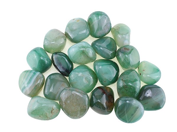 Ágata Verde Rolada 5kg - de 0,5 a 2 centímetros