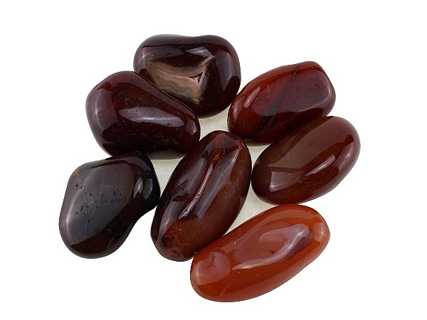 Ágata Vermelha Rolada 5kg - de 0,5 a 2 centímetros