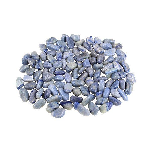 Quartzo Azul Rolada 1kg - de 0,5 a 2 centímetros