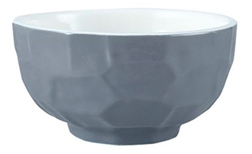 Bowl De Porcelana Na Cor Cinza Para Cozinha 250 Ml - 1 Unidade
