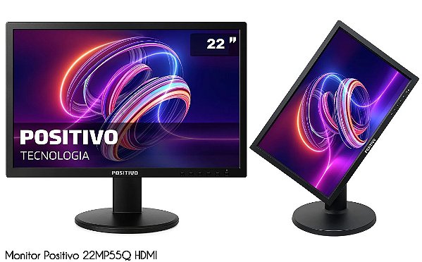 Monitor Positivo 22MP55Q - 22" Polegadas - HDMI + VGA