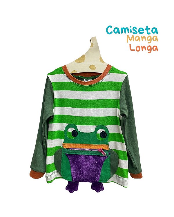 Camiseta manga Longa Sapo Interativo