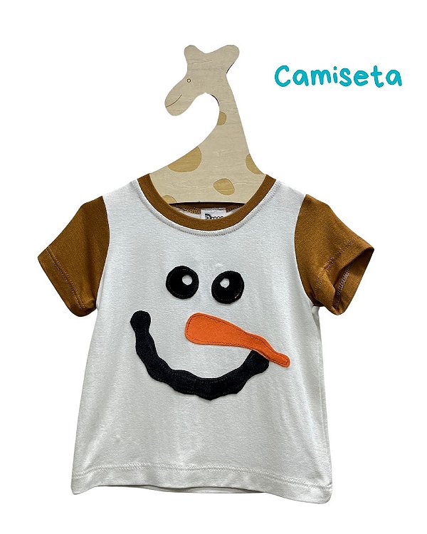 Camiseta Boneco de Neve