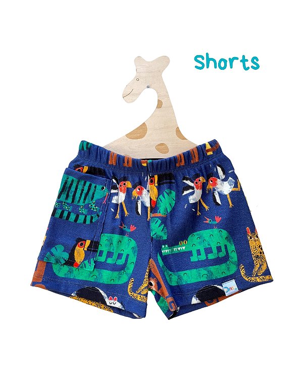 Shorts Cargo Animais Fantasticos