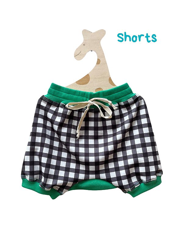 Shorts Cargo Malha Saruel Xadrez