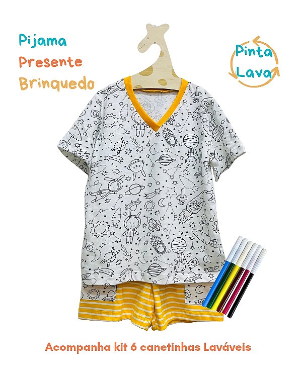 Pijama Infantil Dpano para Pintar