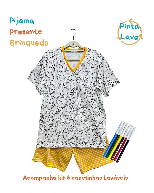 Pijama Adulto Masculino Dpano para Pintar