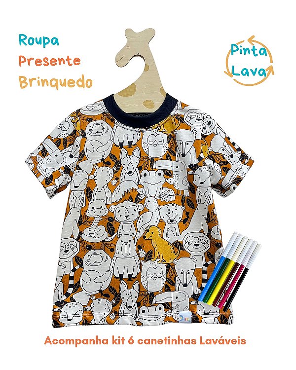 Camiseta Dpano para Pintar Brasileiríssima