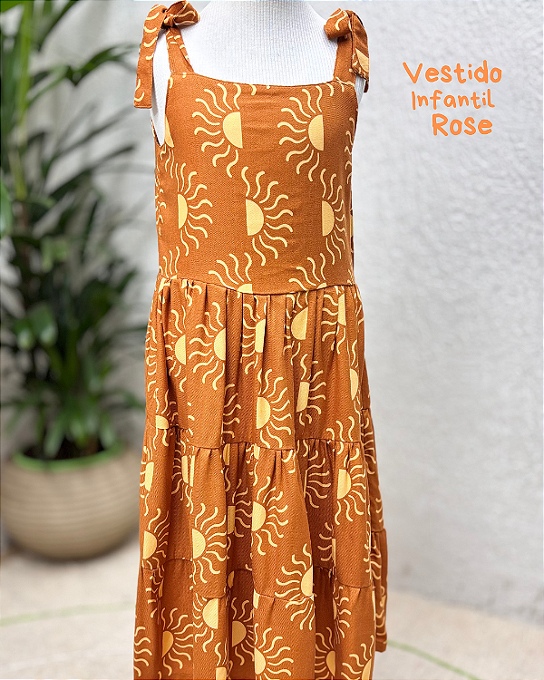 Vestido Infantil Rose Sol