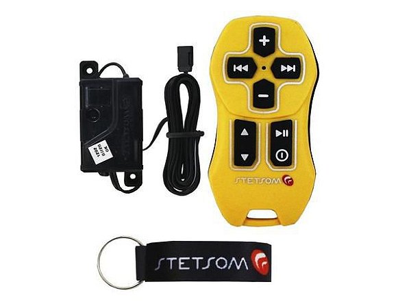 Controle Longa Distância Stetsom SX Universal 200 metros 8 Funções Branco Som Automotivo