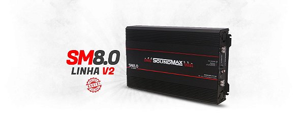 Modulo Amplificador SoundMax SM8.0 V2 8000 rms 1 canal