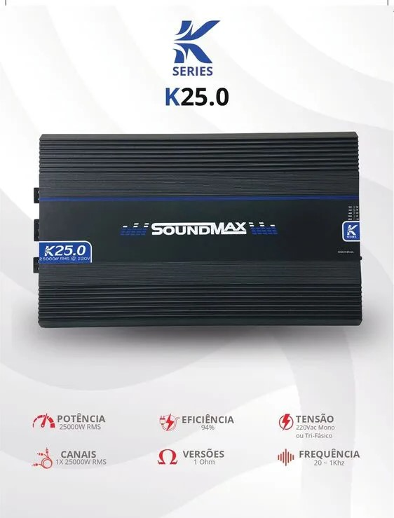 Modulo Soundmax Linha K K25.0 25000w Rms 1ohms 220w