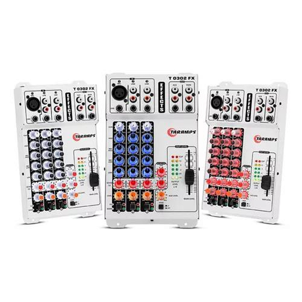 Mesa Som Taramps T0302 Fx Efeito Echo 3 Canais colorida