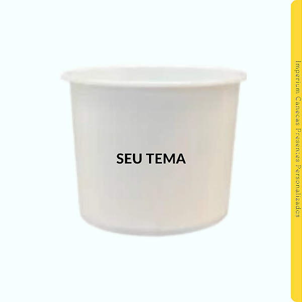 Balde de Pipoca Branco 1,5L