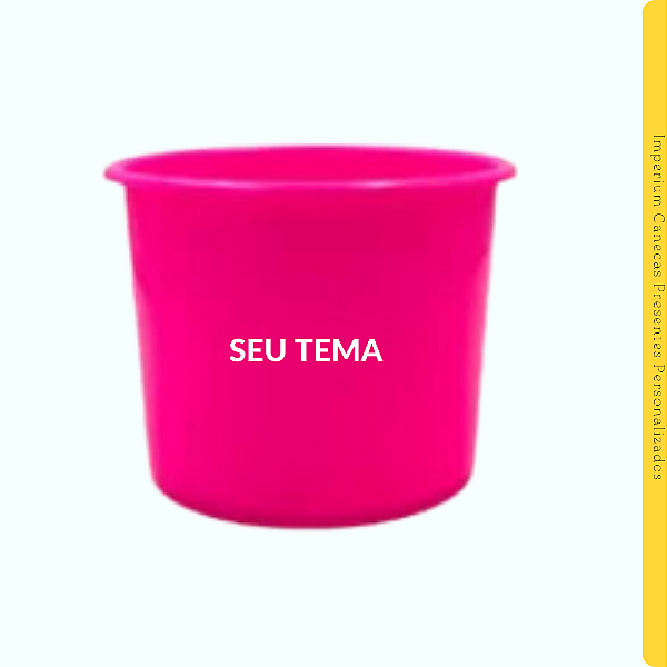 Balde de Pipoca Rosa 1,5L