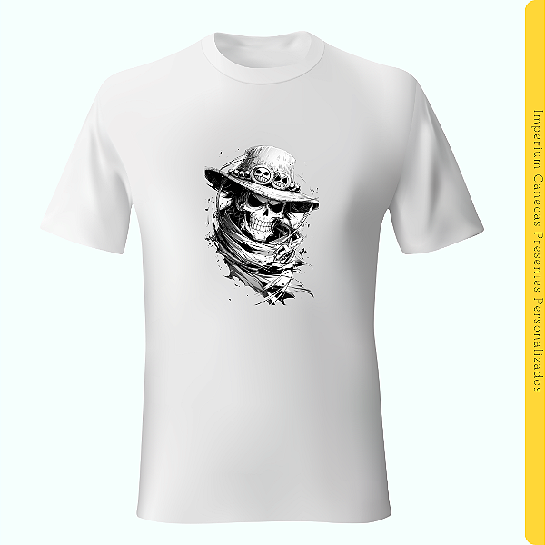Camiseta Branca - D. Ace Caveira