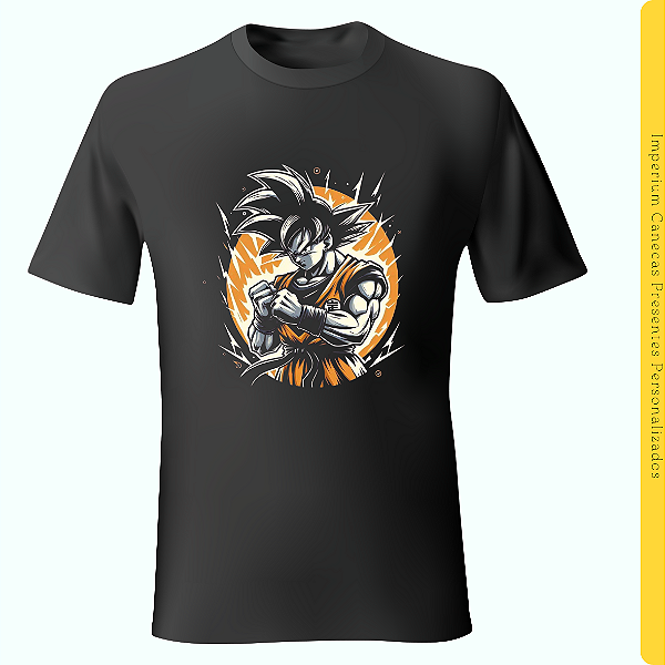Camiseta Preta - Goku