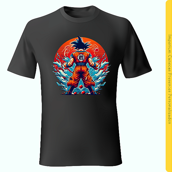 Camiseta Preta - Goku