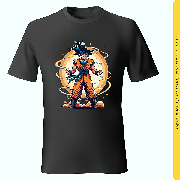 Camiseta Preta - Goku