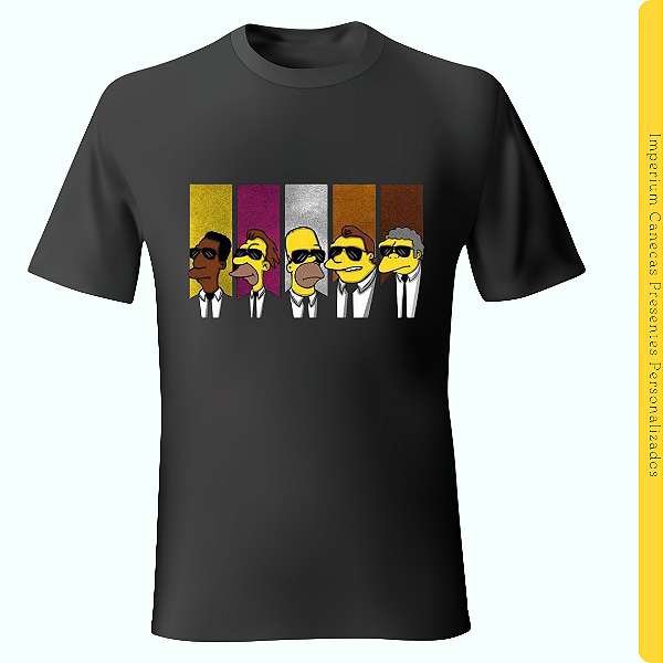 Camiseta Preta - The Simpsons