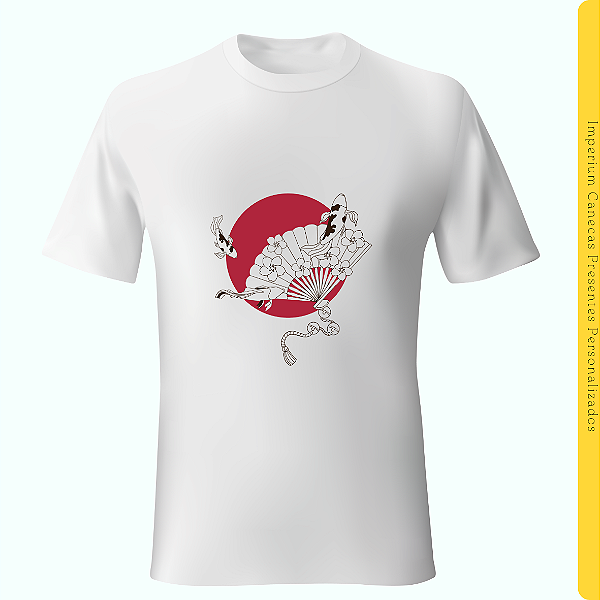 Camiseta Branca - Carpas Japan