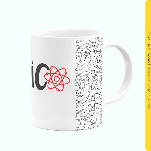 Caneca Branca Lisa 325ml - Química