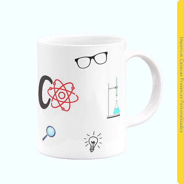 Caneca Branca Lisa 325ml - Química
