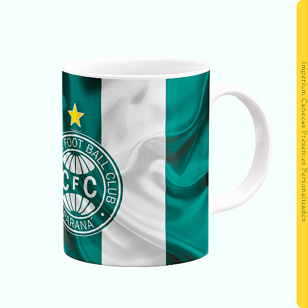 Caneca Branca Lisa 325ml - Coritiba