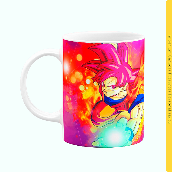 Caneca Branca Lisa 325ml - Dragon Ball Z